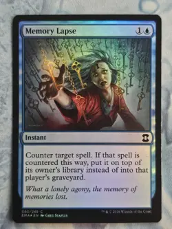 Memory Lapse x 4 *FOIL* - Eternal Masters - Magic the Gathering - Light Play - Image 4