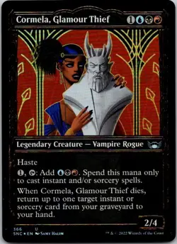 Magic the Gathering Cormela, Glamour Thief Showcase Gilded Foil Streets of New C - Image 1