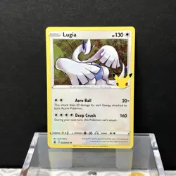 Lugia 22/25 Pokemon TCG 2021 25th Anniversary Celebrations Holo Rare NM - Image 1