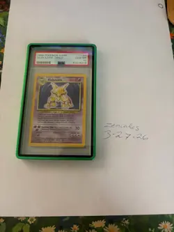 Pokemon Alakazam Base Set Unlimited Holo Rare #1 PSA 10 Gem Mint - Image 1