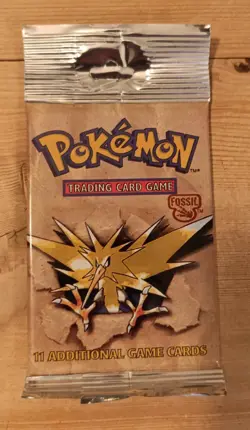 Pokemon TCG WOTC Fossil Unlimited Booster Pack - Zapdos - 21.05g - Image 2