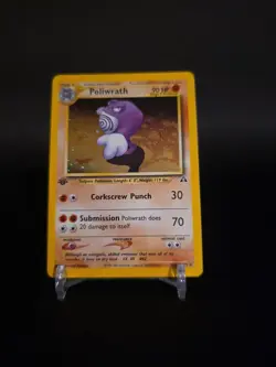 Pokemon Cards: Neo Discovery 1st Edition Rare Holo: Poliwrath 9/75 WOTC NM - Image 2