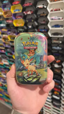 Prismatic Evolutions Mini Tin - Leafeon Art - Sealed Brand New - Pokemon TCG - Image 1