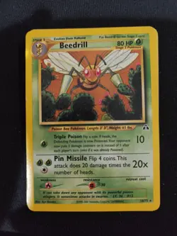 2001 Pokemon Neo Discovery Beedrill Lightly Played No. 18/75 - Image 1