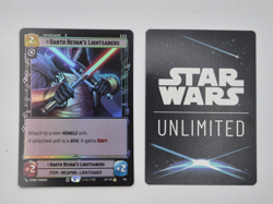 Star Wars Unlimited LotF Foil Card LOF 740 Darth Revan's Lightsabers - Image 1