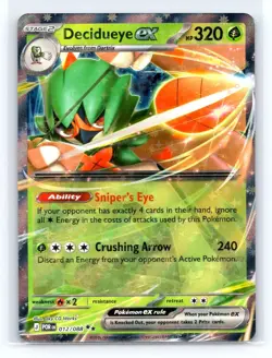 Decidueye EX 012/088 Ultra Rare Holo Perfect Order NM Pokemon TCG - Image 1