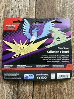 Pokemon TCG Team Rocket Articuno Zapdos Tyranitar 2-Pack Blister New Sealed - Image 2
