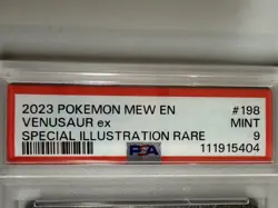 Pokemon 2023 Venusaur ex 198/165 Full Art SIR Scarlet & Violet 151 PSA 9 - Image 3
