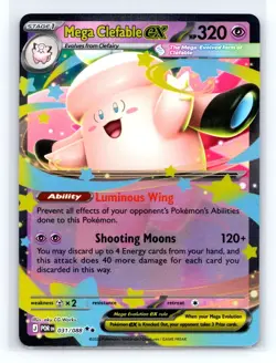 Mega Clefable ex 031/088 Double Rare Perfect Order Pokemon Holo Near Mint - Image 1