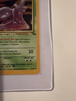 Pokemon Muk 13/62 Fossil Holo Rare Unlimited 70 HP English 1999 WOTC - Image 3