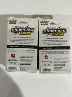 2 Pokemon Sun & Moon Unbroken Bonds 3 Pack Hanger Boxes - Image 2