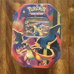 Pokemon TCG: Mega Evolution Mega Charizard Y EX Tin - Factory Sealed - Image 1