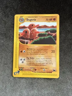 Pokemon Dugtrio 70HP Common Skyridge 52/144 Regular 2003 The Pokemon Company - Image 1
