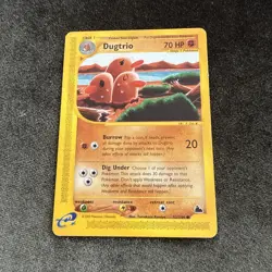 Pokemon Dugtrio 70HP Common Skyridge 52/144 Regular 2003 The Pokemon Company - Image 2