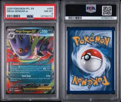 2025 POKEMON PFL EN-PHANTASMAL FLAMES - MEGA GENGAR EX 056 - PSA 8 - Image 5