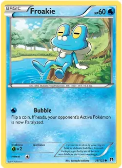 Froakie 38/122 BREAKpoint Near Mint Pokemon Card - Image 1