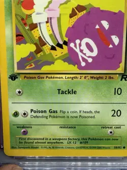 Koffing Pokemon TCG Team Rocket 1st Edition CGC 10 58/82 Common Regular English - Image 5