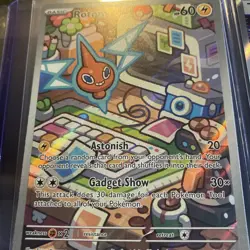 Pokemon Destined Rivals, Rotom & Trainer Team Rocket’s Archer, Holo Rare, NM/M - Image 4