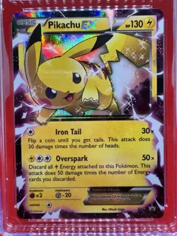 Pikachu EX XY84 CGC 8.5 NM/Mint + 2015 Black Star Promo Pokemon Legendary Coll - Image 2