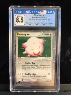 2003 POKEMON EX RUBY & SAPPHIRE HOLO #96 CHANSEY EX CGC 8.5 - Image 1