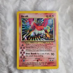 Pokemon Ho-oh 7/64 Neo Revelation Holo Rare 2000 Basic 90 HP Unlimited - Image 1