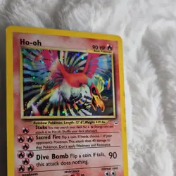 Pokemon Ho-oh 7/64 Neo Revelation Holo Rare 2000 Basic 90 HP Unlimited - Image 2