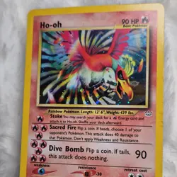 Pokemon Ho-oh 7/64 Neo Revelation Holo Rare 2000 Basic 90 HP Unlimited - Image 3