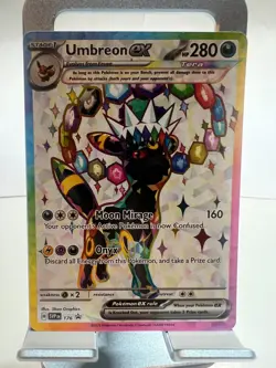 UMBREON ex #SVP176 POKEMON SCARLET & VIOLET BLACK STAR PROMO HOLOFOIL NEAR MINT - Image 1