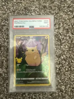 2021 Pokemon Celebrations #005 FA Pikachu PSA 9 - Image 1
