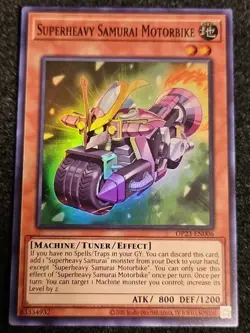 Yugioh Superheavy Samurai Motorbike Super Rare OP23-EN006 Near Mint - Image 1