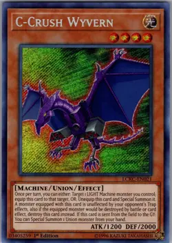 Yugioh Legendary Collection Kaiba #LCKC-EN021 C-Crush Wyvern Near Mint 1st ed - Image 1