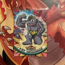 1999 Topps Pokemon TV #67 Machoke Black Label TCG IR AR - Image 2