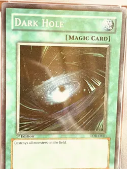 PSA 10 Yugioh! Dark Hole LOB-E041 1st Edition Europe Extremely Rare - Low Pop!! - Image 2
