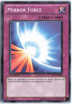 Yugioh - Mirror Force YS11-EN036 1st Edition - Starter Deck: Dawn of the Xyz - Image 1