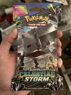 POKEMON Sun & Moon CELESTIAL STORM Sleeved Booster Pack Brand New Pack Excellent - Image 1