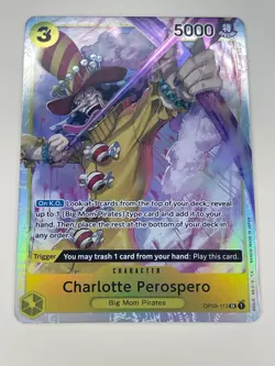 One Piece The Best PRB-01 Charlotte Perospero OP03-113 SR - Image 1
