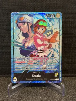 One Piece TCG Koala OP12-081 Leader Full Art Holo 5000 Power - Image 1