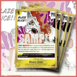 ONE PIECE TCG: Blaze Slice OP07-116 x4 Rare | 500 Years in the Future 🔥 - Image 1