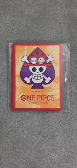 One Piece Card Game 10 Count Sleeves Ace Jolly Roger - Image 1