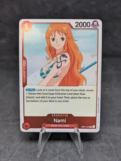 Nami (016) (Rare) - One Piece CCG Romance Dawn - PRE-ERRATA - LP - Image 1