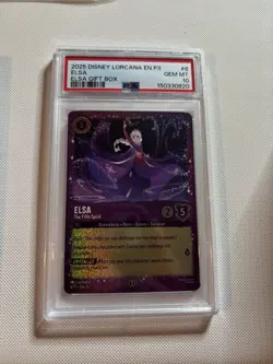 2025 DISNEY LORCANA EN P3-PROMO ELSA GIFT BOX #6 ELSA - THE FIFTH SPIRIT PSA 10 - Image 1