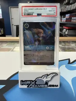 2024 Disney Lorcana EN 4 Anna Enchanted #217 PSA 10 - Image 1