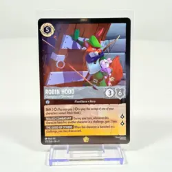 Lorcana Robin Hood Champion of Sherwood Non-Foil Card 177/204 Fabled Pack Fresh - Image 1