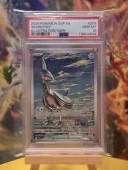 2024 Pokemon Ssp En-Surging Sparks #209 Skarmory Illustration Rare PSA 10 - Image 3
