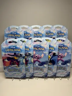 (Lot of 10) Disney Lorcana: Winterspell Sleeved Booster Packs - Image 1