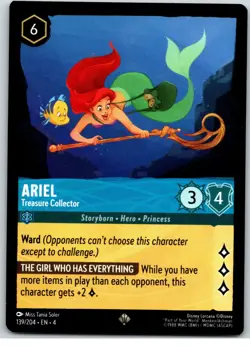 #139 Ariel - Treasure Collector - Super Rare 2024 Disney Lorcana Ursula's Return - Image 1