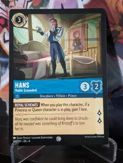 Hans - Noble Scoundrel - 146/204 - Common - Disney Lorcana Non Foil - Image 1