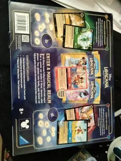 Disney Lorcana Trading Card Game 2 Decks 4 Booster Packs 1 Promo Card -Sealed - Image 2