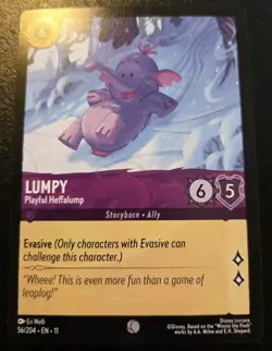 Lumpy - Playful Heffalump 56/204 Common Winterspell Disney Lorcana TCG - Image 1