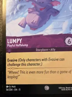Lumpy - Playful Heffalump 56/204 Common Winterspell Disney Lorcana TCG - Image 4